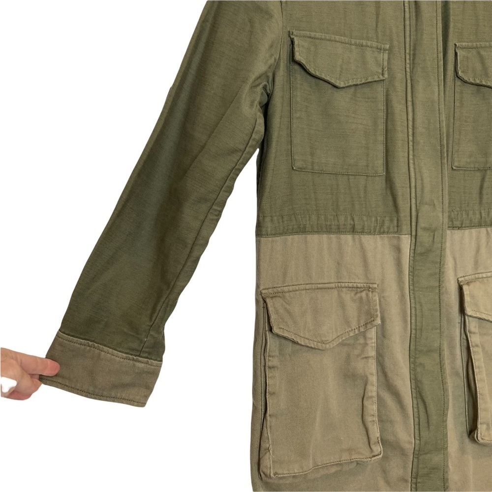 Gap Olive Green 3/4 Length Utility/Military Jacket - Picture 7 of 14